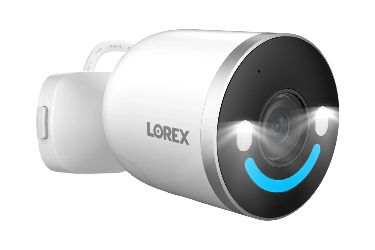 Lorex Fusion 4K 20-Channel (16 Wired and 4 Wi-Fi) 2TB DVR System with 8 Analog Active Deterrence Cameras and Two 4K Smart Security Lighting Indoor/Outdoor Wi-Fi Cameras