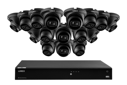 Lorex Fusion Series 4K 16 Camera Capable (Wired or Fusion Wi-Fi) 6TB Wired NVR System with A14 IP Dome Cameras