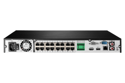 Lorex Fusion Series 4K 16 Camera Capable (Wired or Fusion Wi-Fi) 4TB Wired NVR System with H12 Wired 4K IP Dome Cameras