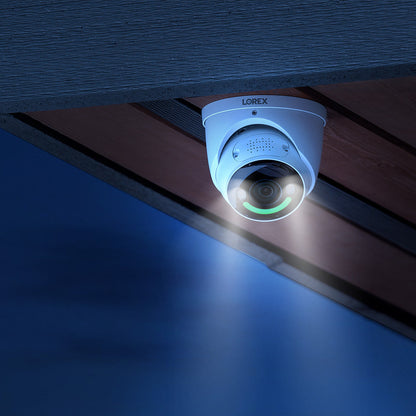 Lorex 4K+ 12MP 16 Camera Capable (8 Wired + 8 Fusion Wi-Fi ) 2TB Wired NVR System with H30 IP Dome Cameras