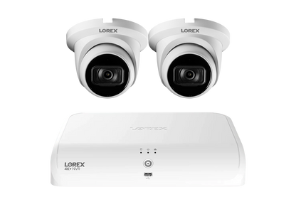 Lorex Fusion Series 4K+ 16 Channel (8 Wired + 8 Fusion Wi-Fi) 2TB Wired System with A14 Wired 4K IP Dome Cameras
