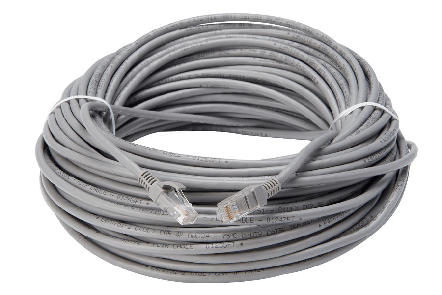 200FT CAT5e Extension Cable, Fire Resistant and In-Wall Rated, CMR type (Riser)