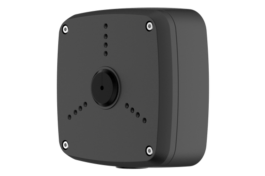 Outdoor Square Junction Box for 3 Screw Base Cameras (Metal)