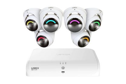 Lorex 4K+ 12MP 16 Camera Capable (8 Wired + 8 Fusion Wi-Fi ) 2TB Wired NVR System with H30 IP Dome Cameras