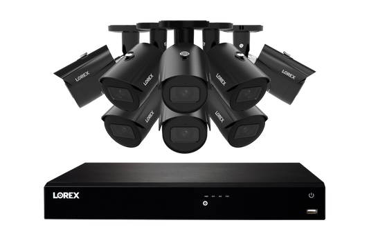 Lorex Fusion Series 4K 16 Camera Capable (Wired or Fusion Wi-Fi) 6TB Wired NVR System with A14 IP Bullet Cameras