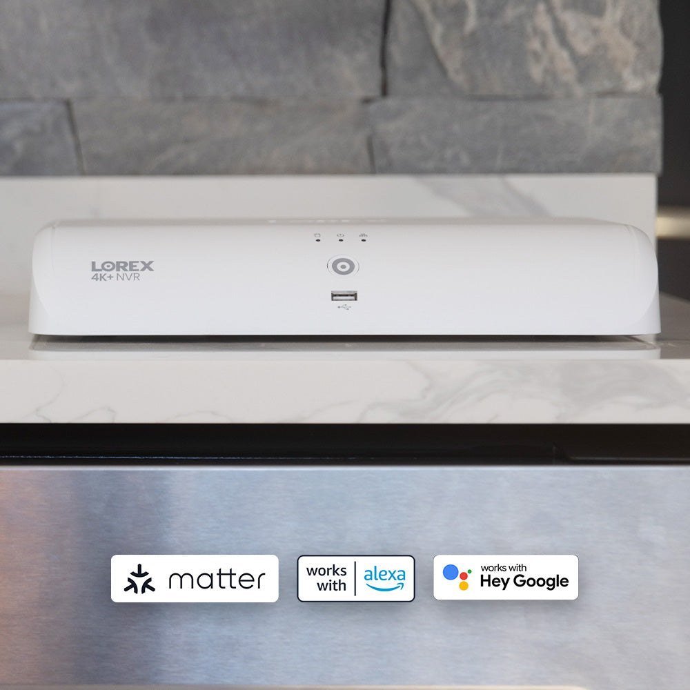 Lorex 4K+ 12MP 16 Camera Capable (8 Wired + 8 Fusion Wi-Fi ) 2TB Wired NVR System with H30 IP Dome Cameras