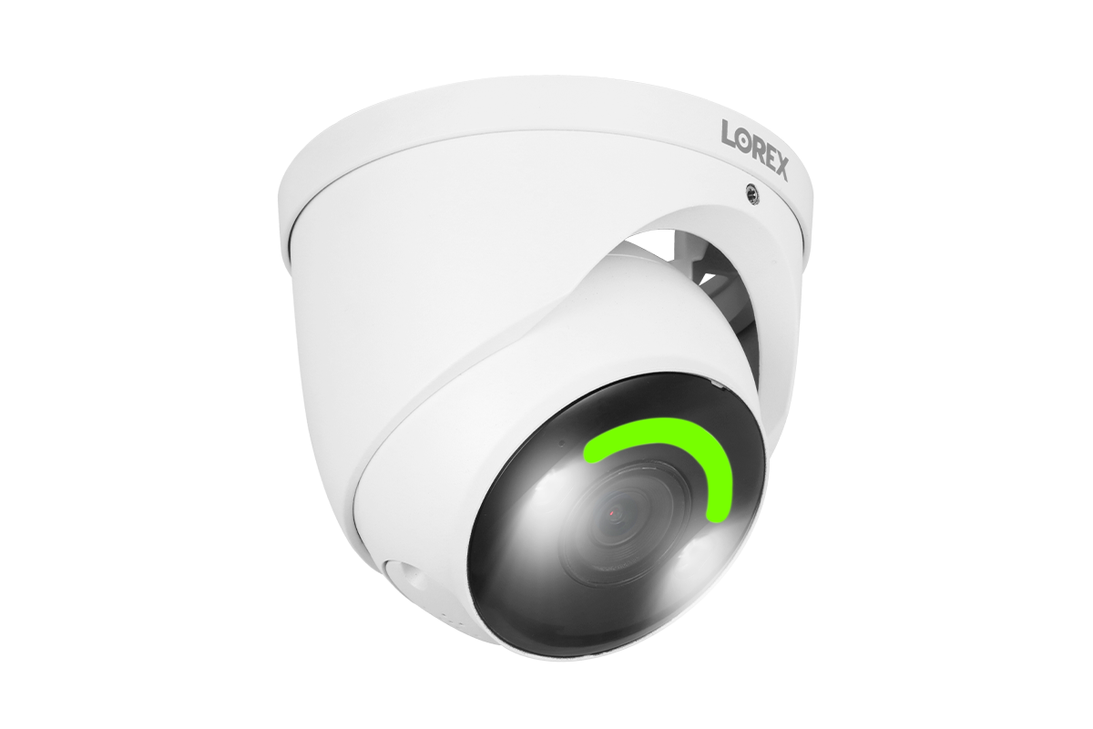 Lorex H16 4K IP Wired Dome Security Camera with Smart Security Lighting and Smart Motion Detection