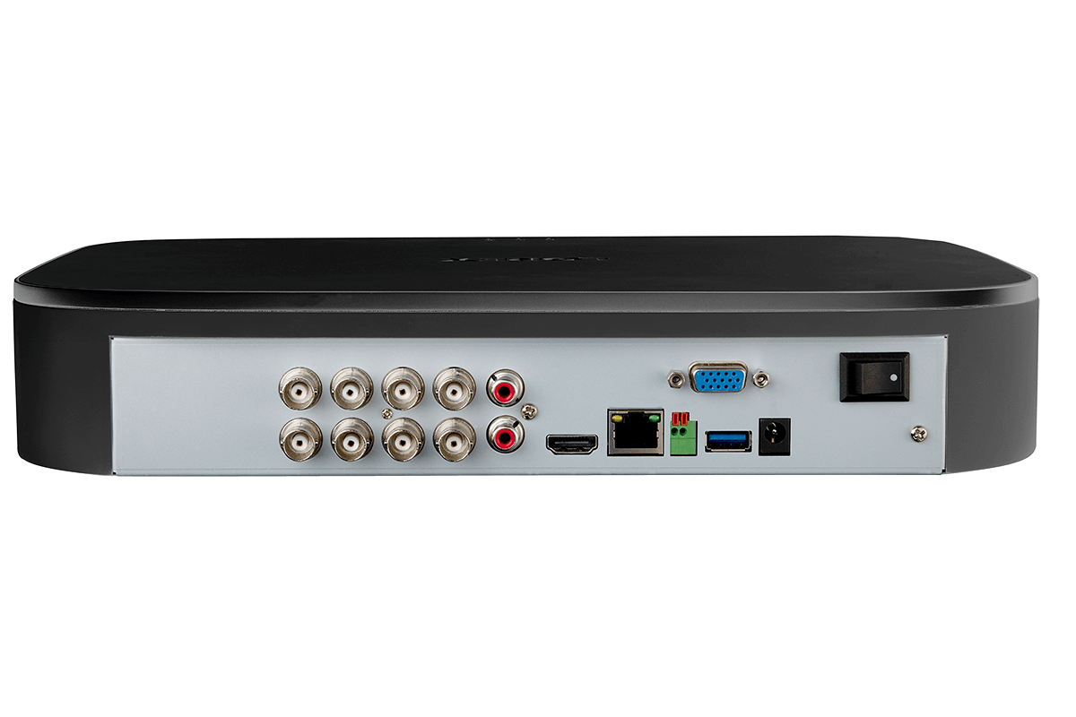 4K 8-channel 1TB Wired DVR System with 6 Cameras