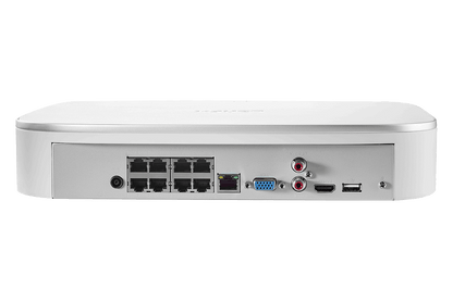 4K 8-channel 2TB Wired NVR System with 8 Smart Deterrence Cameras + Smart Sensor Kit and FREE 1080p Doorbell