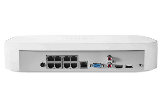 4K 8-channel 2TB Wired NVR System with Smart Deterrence Cameras