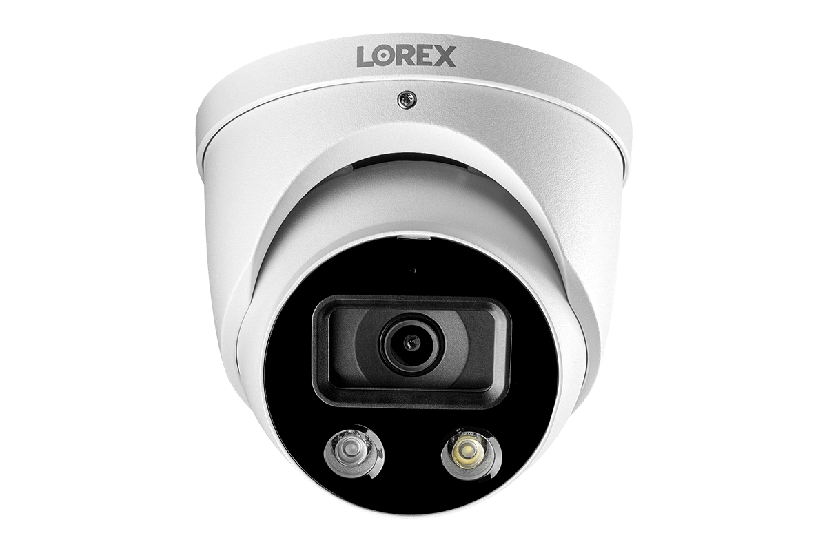 4K Ultra HD 8-Channel Fusion NVR System with 4 Smart Deterrence IP Audio Dome Cameras and Two-Way Talk