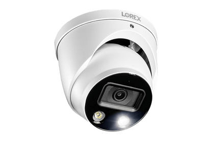 4K Ultra HD 8-Channel Fusion NVR System with 4 Smart Deterrence IP Audio Dome Cameras and Two-Way Talk
