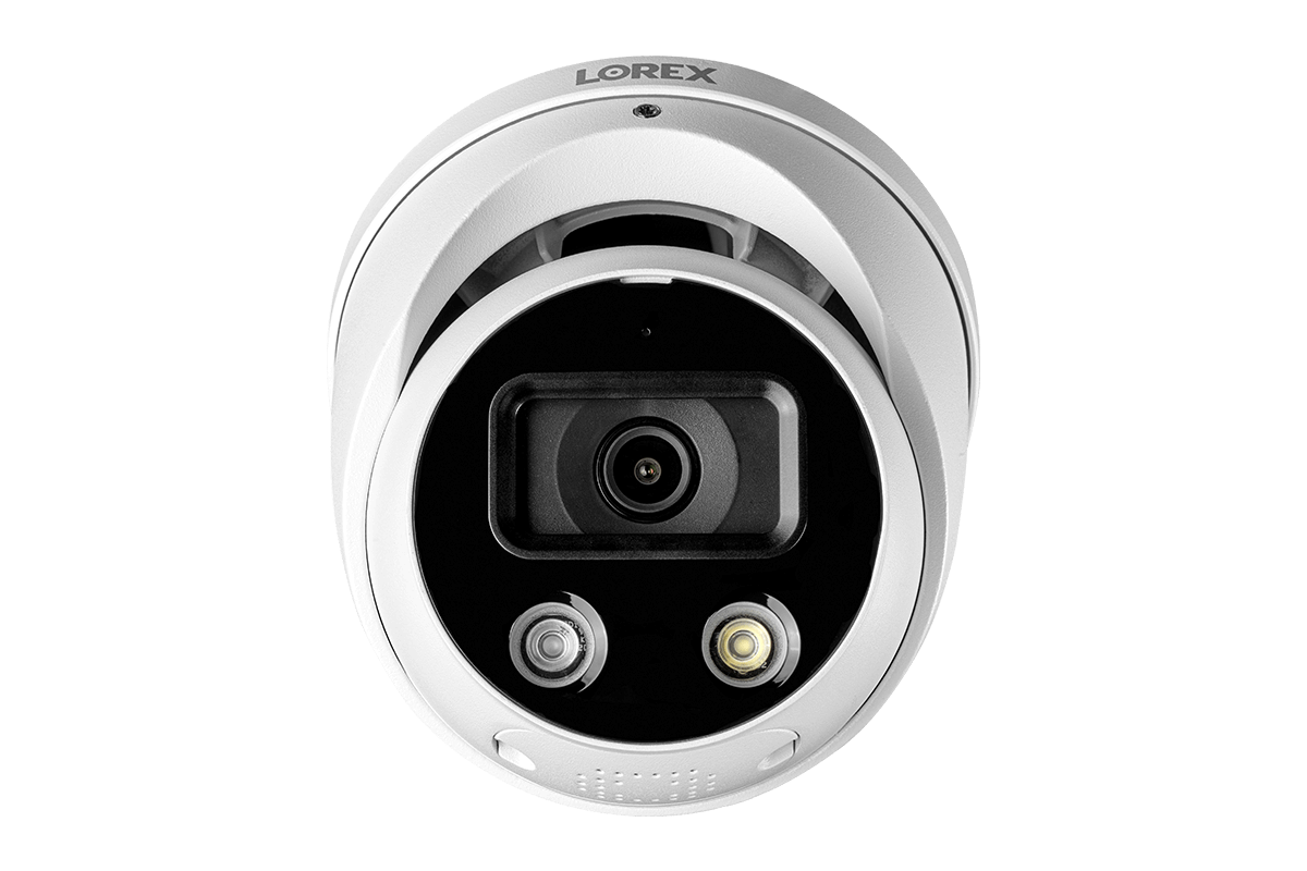 4K Ultra HD 8-Channel Fusion NVR System with 4 Smart Deterrence IP Audio Dome Cameras and Two-Way Talk
