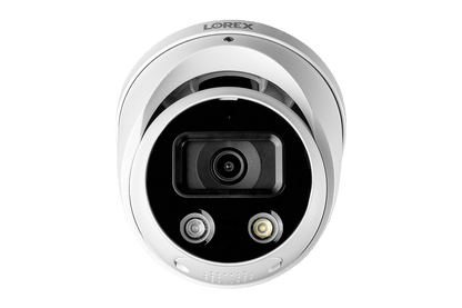 4K Ultra HD 8-Channel Fusion NVR System with 4 Smart Deterrence IP Audio Dome Cameras and Two-Way Talk