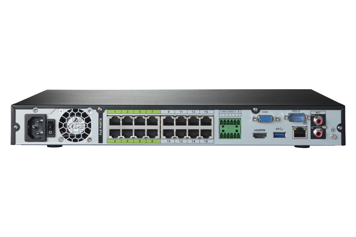 4K Ultra HD 16-Channel Security NVR with Lorex Cloud Connectivity and 4TB Hard Drive