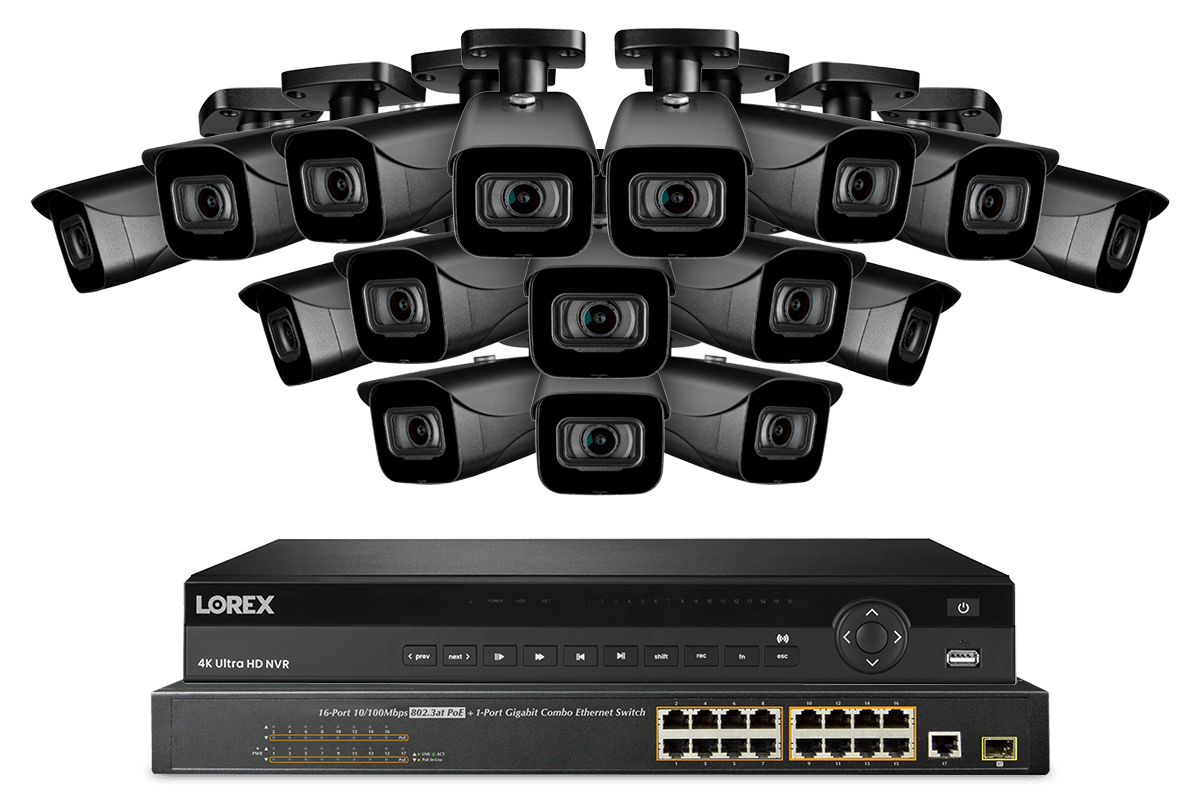 32-Channel NVR System with 4K (8MP) IP Cameras