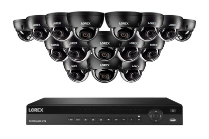 Lorex Elite Series 4K 16 Camera Capable 6TB Wired NVR System with 4MP (2K) A4 IP Dome Cameras