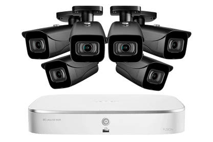 8-Channel Fusion NVR System with 4K (8MP) IP Cameras