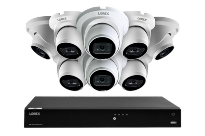 Lorex Fusion Series 4K 16 Camera Capable (Wired or Fusion Wi-Fi) 6TB Wired NVR System with A14 IP Dome Cameras