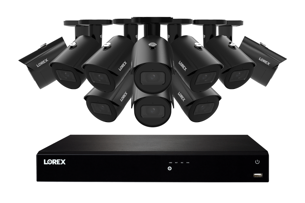Lorex Fusion Series 4K 16 Camera Capable (Wired or Fusion Wi-Fi) 6TB Wired NVR System with A14 IP Bullet Cameras