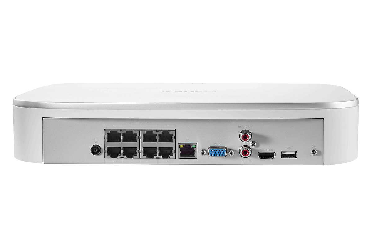 8-Channel Fusion NVR System with Dome and Bullet Smart Deterrence 4K IP Cameras
