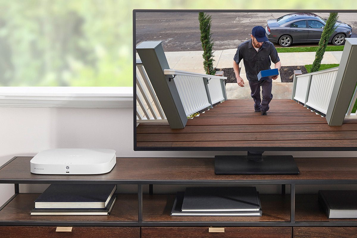 8-Channel NVR Fusion System with Four 4K (8MP) IP Cameras, 2K Wi-Fi Video Doorbell, and Smart Sensor Starter Kit