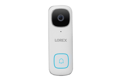 8-Channel NVR Fusion System with Four 4K Smart Deterrence IP Dome Cameras, 2K Wi-Fi Video Doorbell and Smart Sensor Starter Kit
