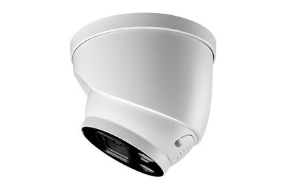 8-Channel NVR Fusion System with Four Smart Deterrence IP Dome Security Cameras and Two Indoor Wi-Fi Cameras
