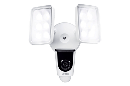 8-Channel NVR Fusion System with Six 4K Smart Deterrence IP Dome Security Cameras, 2K Wi-Fi Video Doorbell, Wi-Fi Floodlight Camera and Smart Sensor Starter Kit