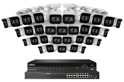 32-Channel NVR System with 4K (8MP) IP Cameras