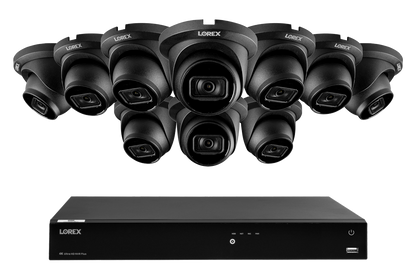 Lorex Fusion Series 4K 16 Camera Capable (Wired or Fusion Wi-Fi) 6TB Wired NVR System with A14 IP Dome Cameras
