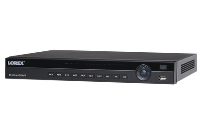 4K Ultra HD 16 Channel Security NVR, 3TB Hard Drive, POE, Records 4K (4 x 1080p) at 30FPS, with Audio Recording