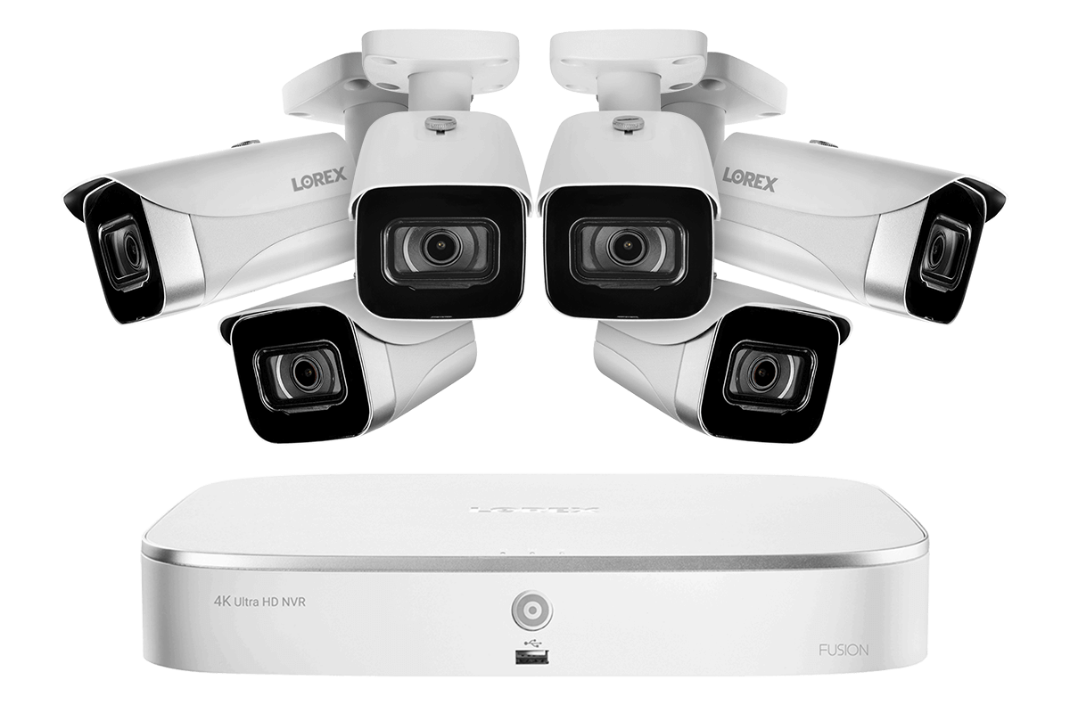 8-Channel Fusion NVR System with 4K (8MP) IP Cameras