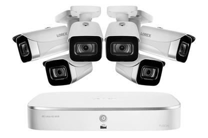 8-Channel Fusion NVR System with 4K (8MP) IP Cameras