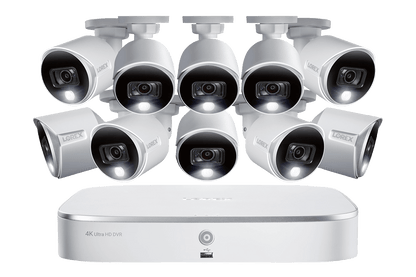 4K Ultra HD Security System with 4K (8MP) Active Deterrence Cameras featuring Advanced Person/Vehicle Detection