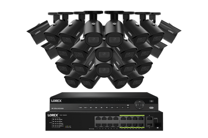 Lorex Elite Series 4K 32 Camera Capable 8TB Wired NVR System with A14 IP Bullet Cameras