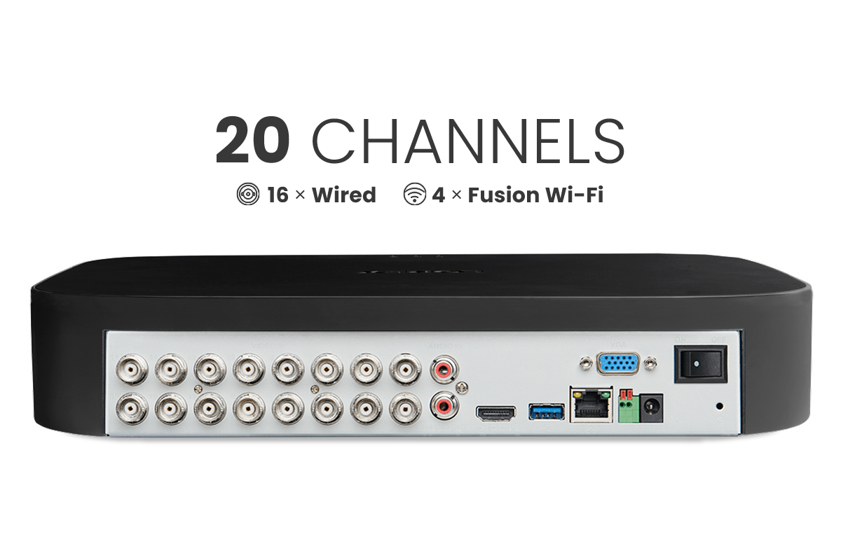 Lorex Fusion 4K 20-Channel (16 Wired and 4 Fusion Wi-Fi) 2TB Digital Video Recorder (Open Box)
