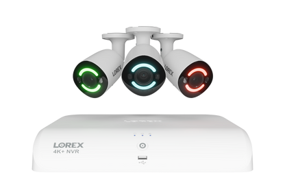 4K+ (12MP) IP Security Cameras with 16-Channel (8 Wired, 8 Wi-Fi) Fusion Recorder