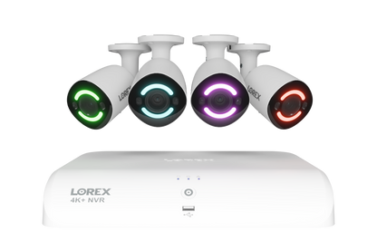 4K+ (12MP) IP Security Cameras with 16-Channel (8 Wired, 8 Wi-Fi) Fusion Recorder