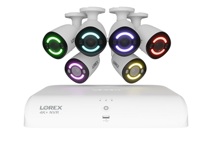 4K+ (12MP) IP Security Cameras with 16-Channel (8 Wired, 8 Wi-Fi) Fusion Recorder