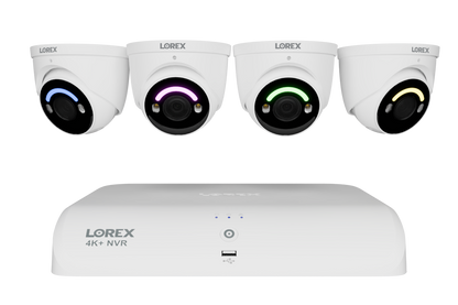 4K+ (12MP) IP Security Cameras with 16-Channel (8 Wired, 8 Wi-Fi) Fusion Recorder