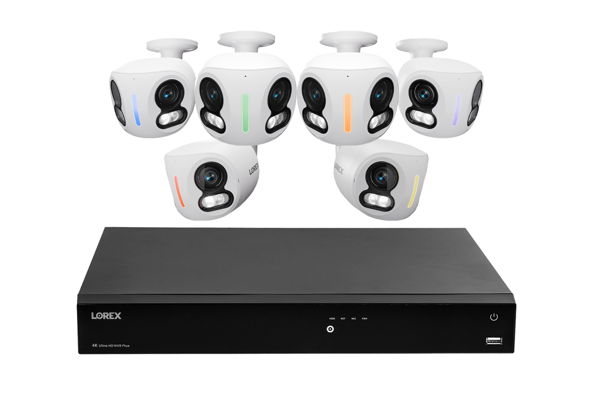 Lorex Classic Fusion Series 4K 16 Channel 6TB Wired NVR System with 4K IP Dual Lens Cameras
