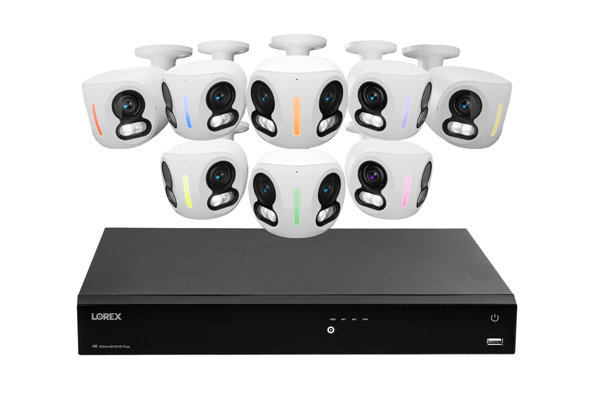 Lorex Classic Fusion Series 4K 16 Channel 6TB Wired NVR System with 4K IP Dual Lens Cameras