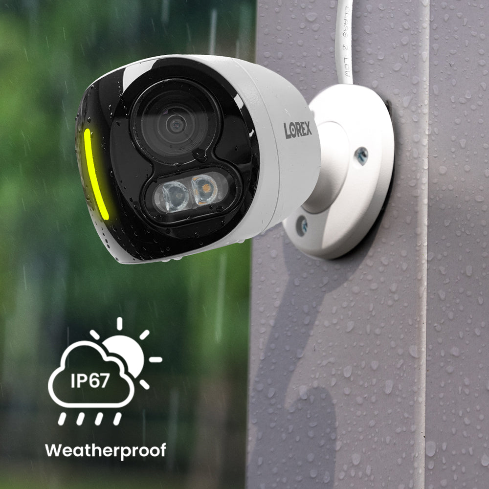 Lorex H20 4K IP Wired Dual Lens Security Camera with Smart Security Lighting and Smart Motion Detection - Open Box
