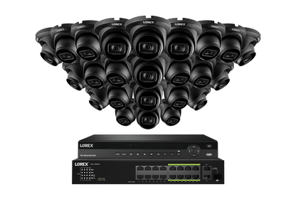 Lorex Elite Series 4K 32 Camera Capable 8TB Wired NVR System with A14 IP Dome Cameras