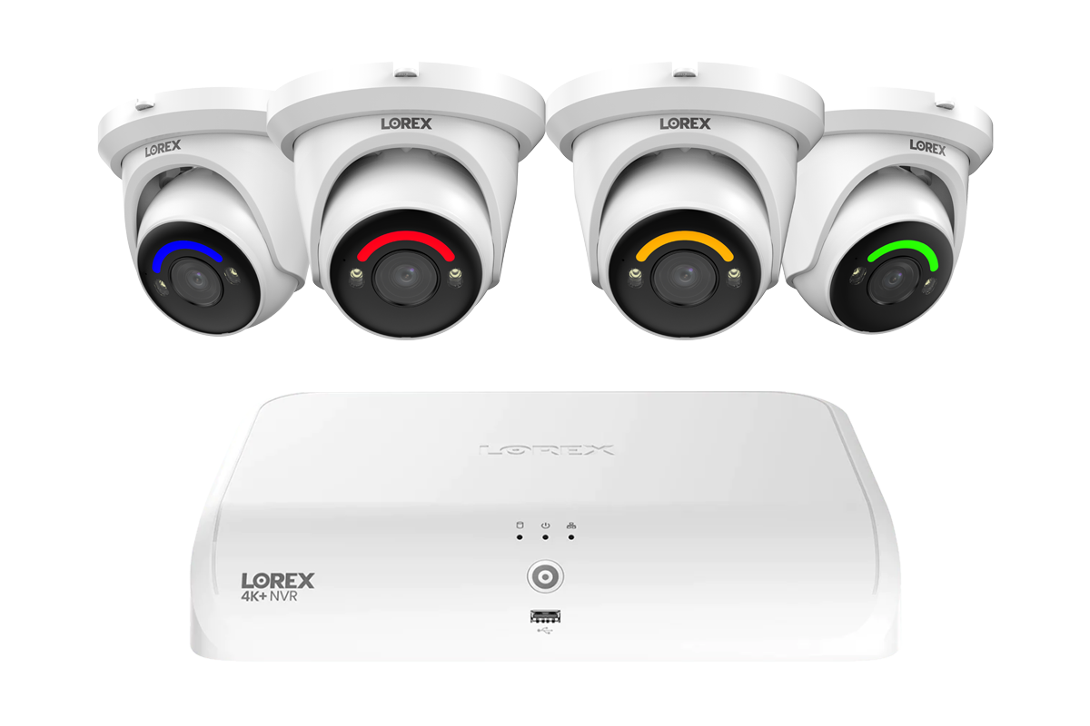 Lorex Fusion Series 4K 16 Channel (8 Wired + 8 Fusion Wi-Fi) 2TB Wired System with H12 Wired 4K IP Dome Cameras