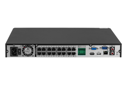 Lorex Fusion Series 4K 16 Camera Capable (Wired or Fusion Wi-Fi) 6TB Wired NVR System with H20 IP Dual Lens Cameras