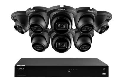 Lorex Fusion Series 4K 16 Camera Capable (Wired or Fusion Wi-Fi) 6TB Wired NVR System with A14 IP Dome Cameras