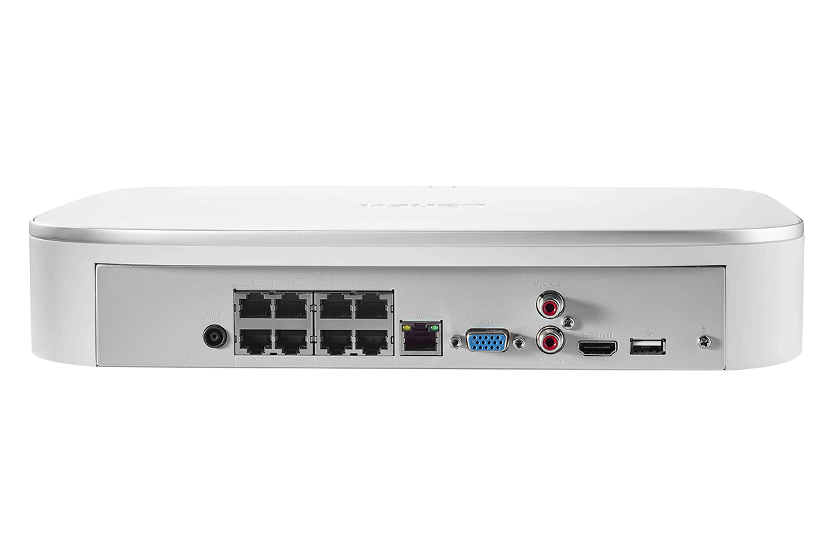 4K 8-Channel Wired NVR with Smart Motion Detection, Voice Control and Fusion Capabilities