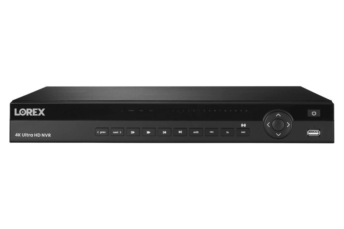 4K Ultra HD 16-Channel Security NVR with Lorex Cloud Connectivity and 4TB Hard Drive